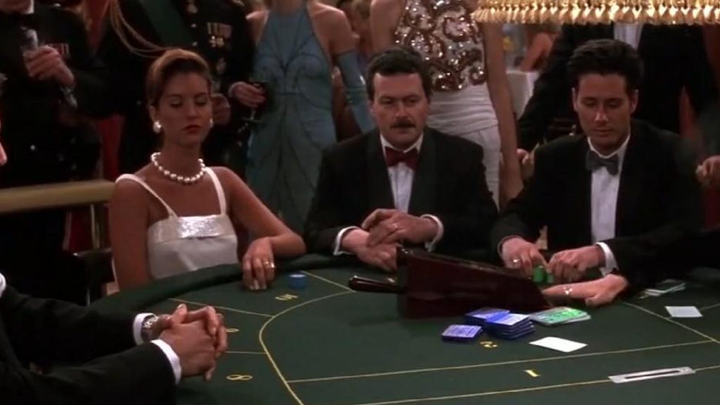 The girl won a night of gambling, so scared that no one dared to place a bet, and Bond ended her as soon as she arrived