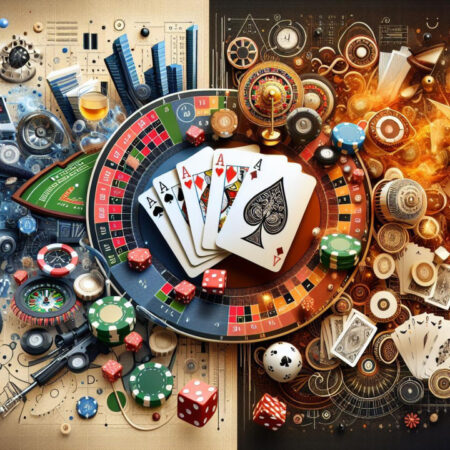 Comparison of the chances of winning two casino games: blackjack and baccarat